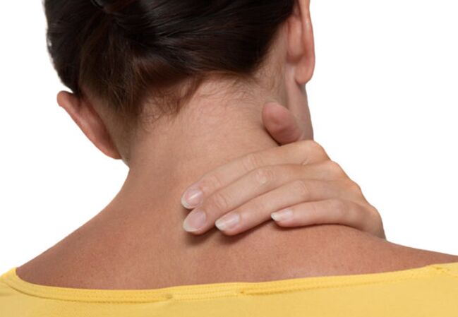 The pain in the neck with osteochondrosis of the cervical spinal
