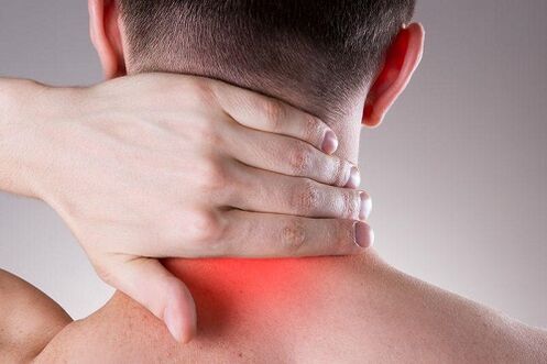 Osteochondrosis pain in the neck